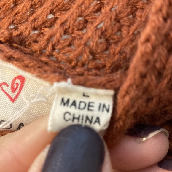 Sold….I Joah knitted sweater with strings size large - Picture 3 of 5